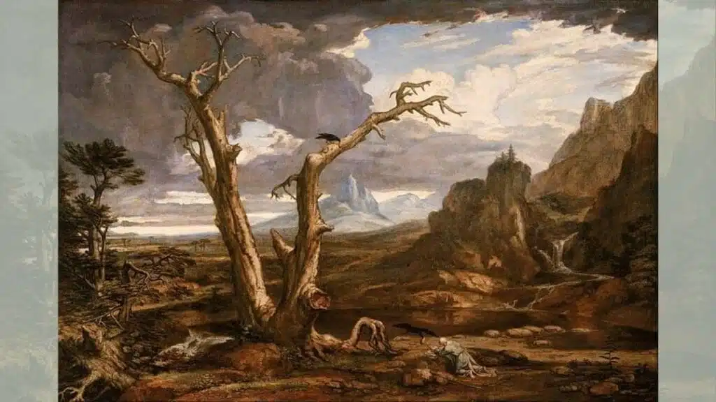 Washington Allston eserlerinden Elijah in the Desert